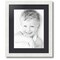 ArtToFrames Collage Photo Picture Frame with 1 - 10x13 inch Openings, Framed in White with Over 62 Mat Color Options and Regular Glass (CSM-3966-641)